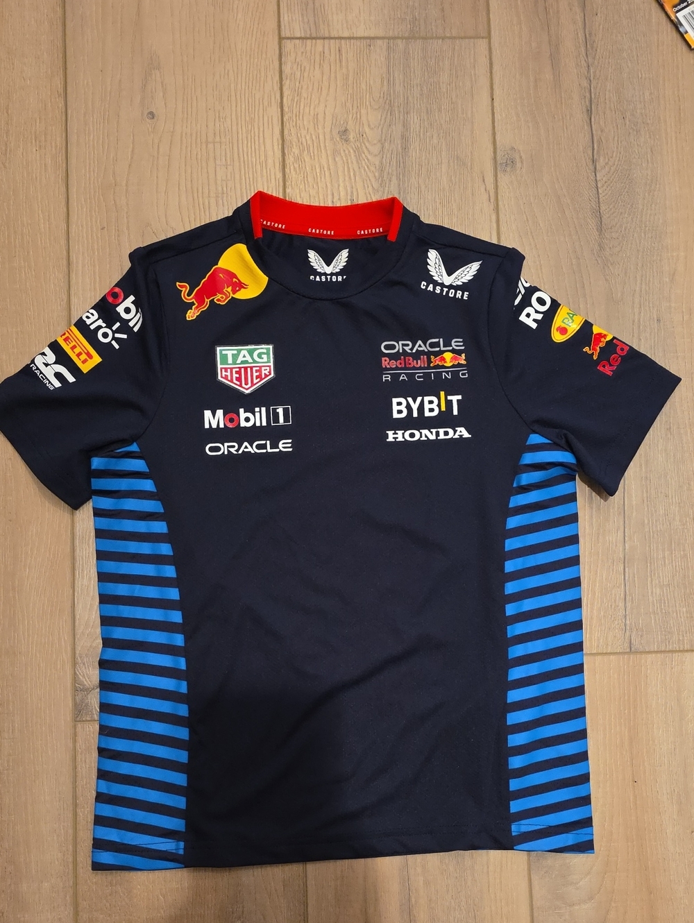 Kids Navy Red Bull F1 Racing Short Sleeve Tee Navy/Blue Size Medium